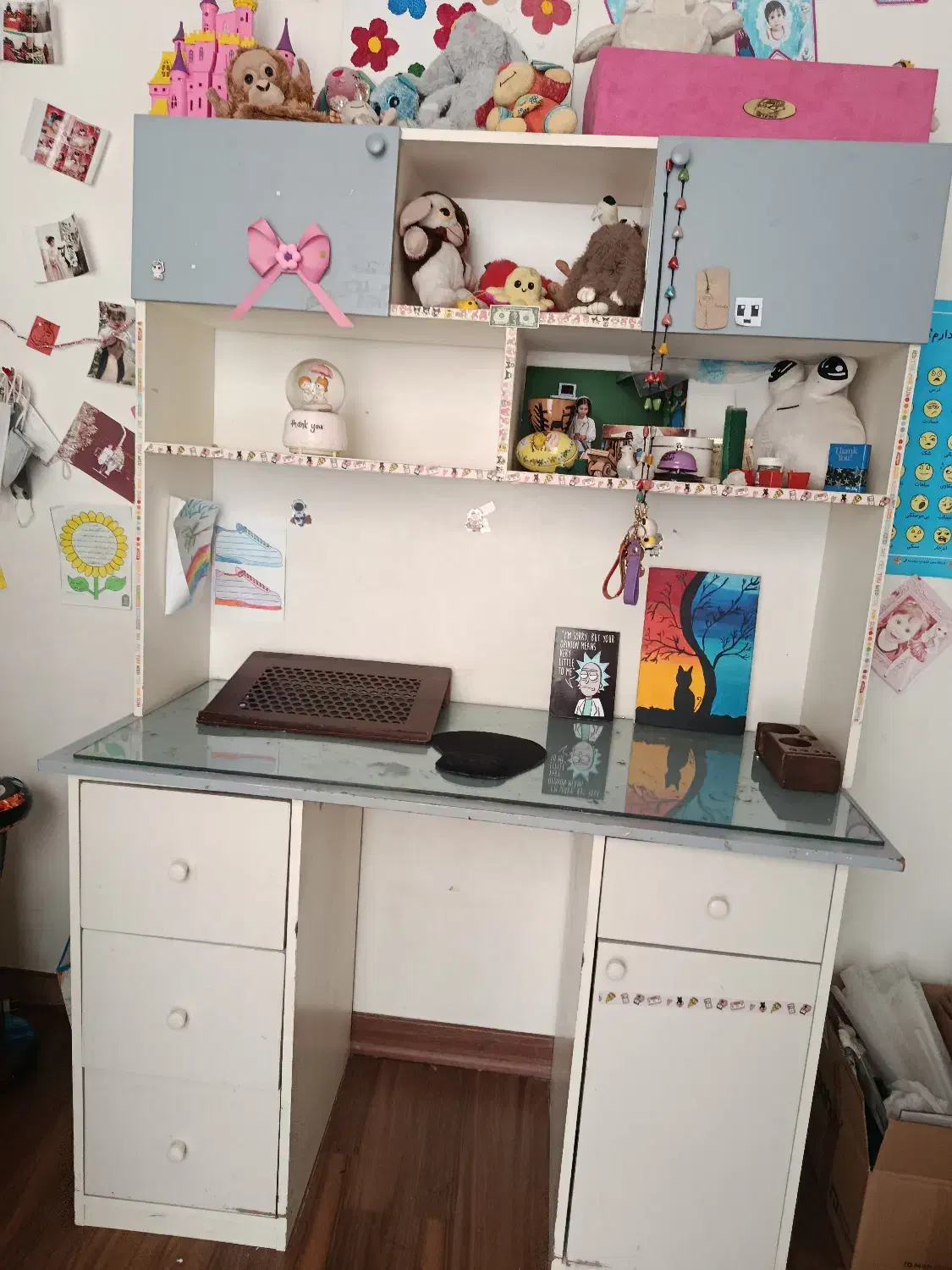 سرویس خواب دو طبقه ومیزتحریرنوجوان مدل قصر|تخت و سرویس خواب|تهران, قیطریه|دیوار