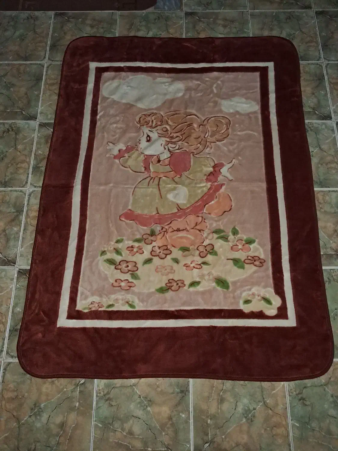 پتوی گلبافت کودک|رختخواب، بالش، پتو|خرم‌آباد (تنکابن), |دیوار