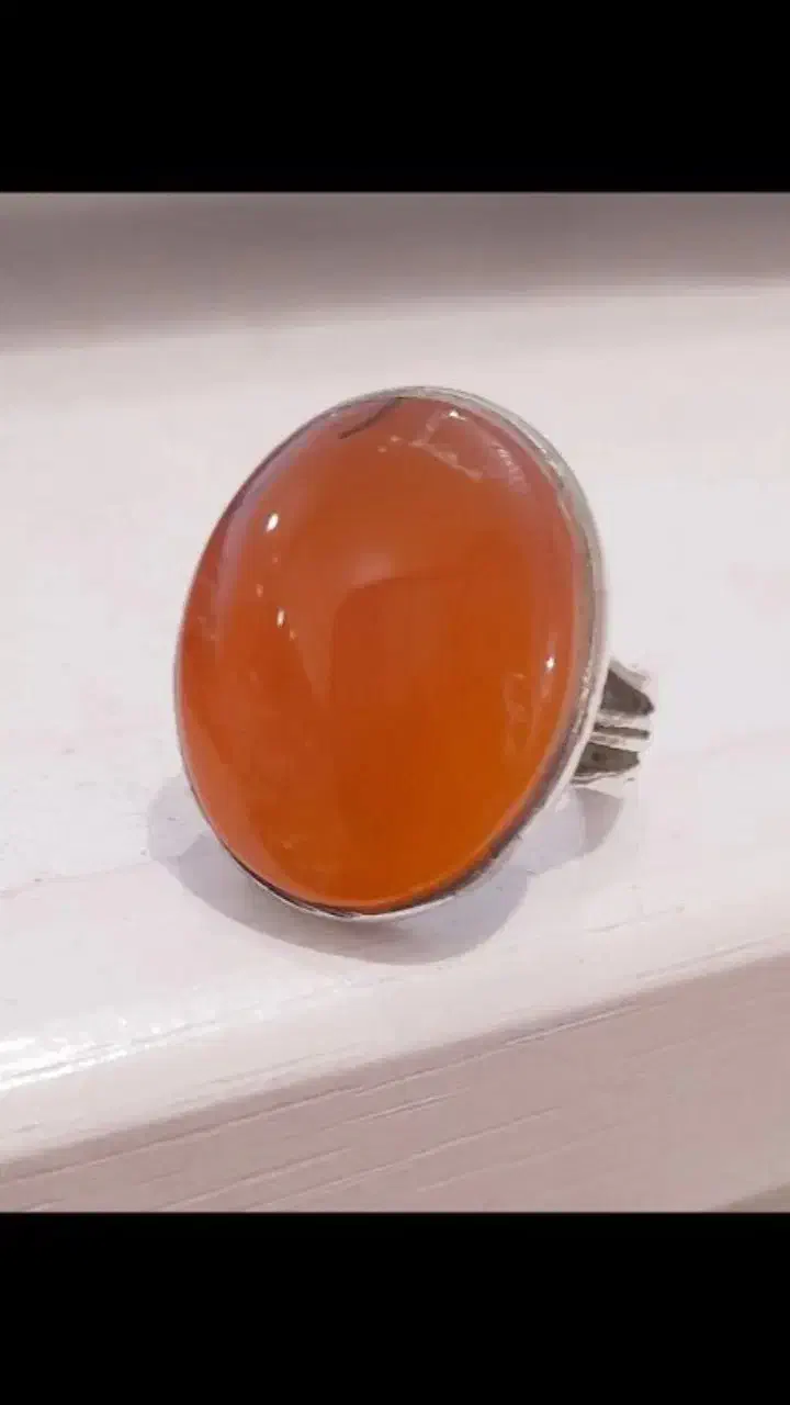 انگشتر عقیق یمنی حباب دار اصل با در نجف|جواهرات|بوشهر, |دیوار