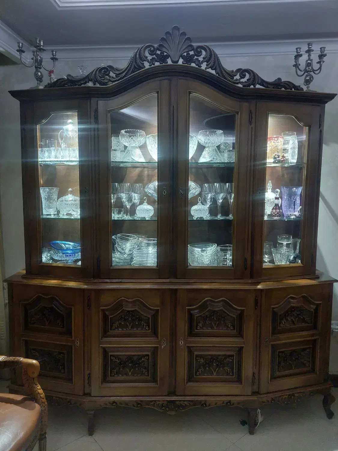 بوفه تمام چوب ساخت گالیستان|بوفه، ویترین، کنسول|تهران, گیشا|دیوار