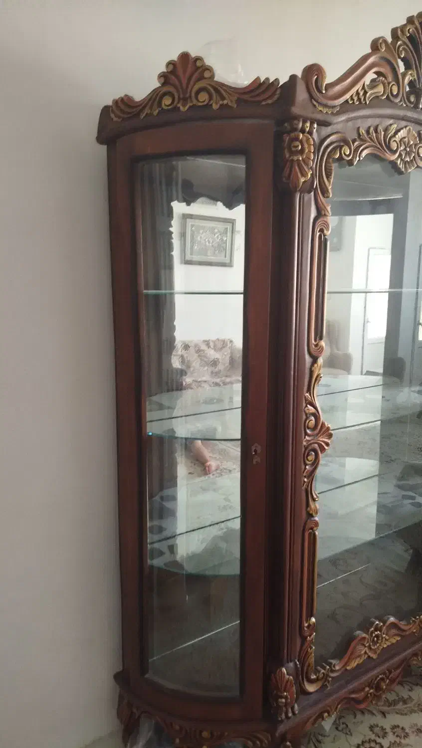 گنجه چوب گردو|بوفه، ویترین، کنسول|رضویه, |دیوار