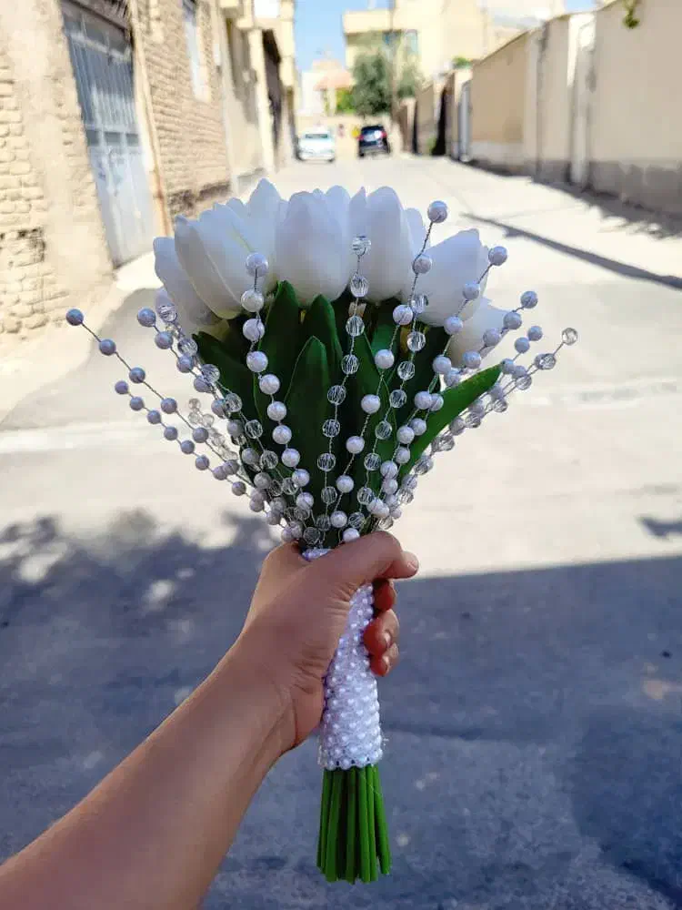 دسته گل عروس ماشین عروس|گل مصنوعی|شیراز, فخرآباد (دروازه کازرون)|دیوار