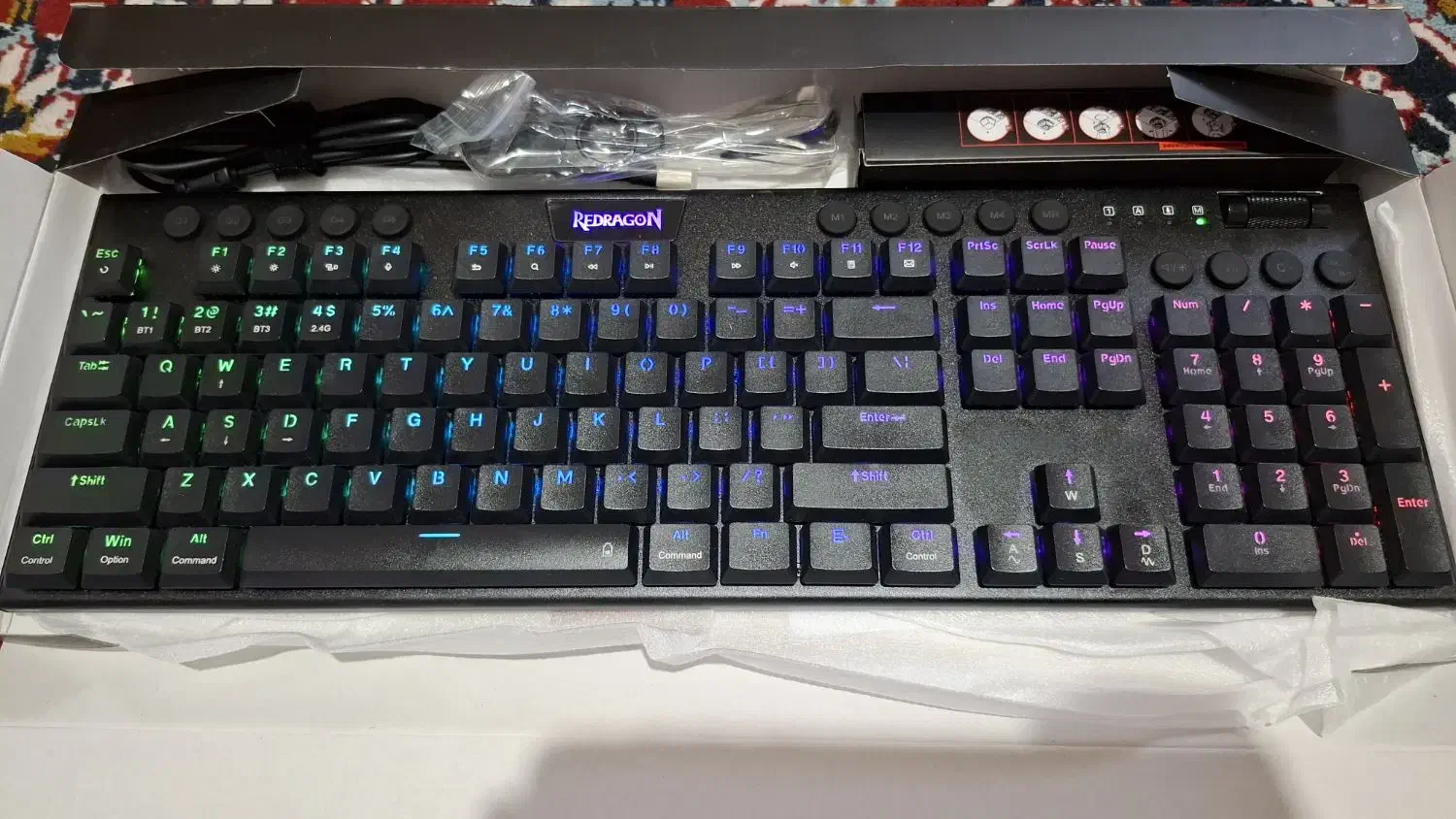 کیبورد ردراگون مدل Horus K618 سوییچ قرمز|قطعات و لوازم جانبی رایانه|قم, آذر (نکویی)|دیوار