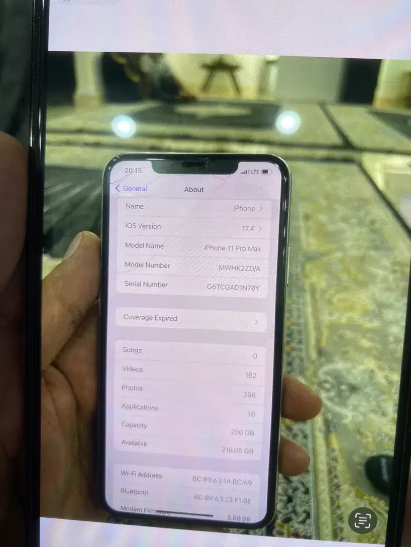 اپل iPhone 11 Pro Max با حافظهٔ ۲۵۶ گیگابایت|موبایل|ارومیه, |دیوار
