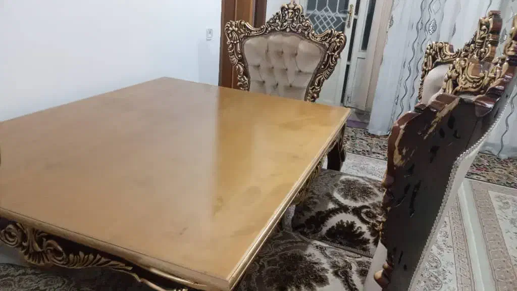 میز ناهار خوری چهار نفره|میز و صندلی غذاخوری|ایوان, |دیوار