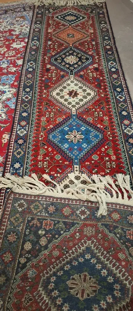 فرش دست بافت یلمه ۴متری|فرش|شهرضا, |دیوار