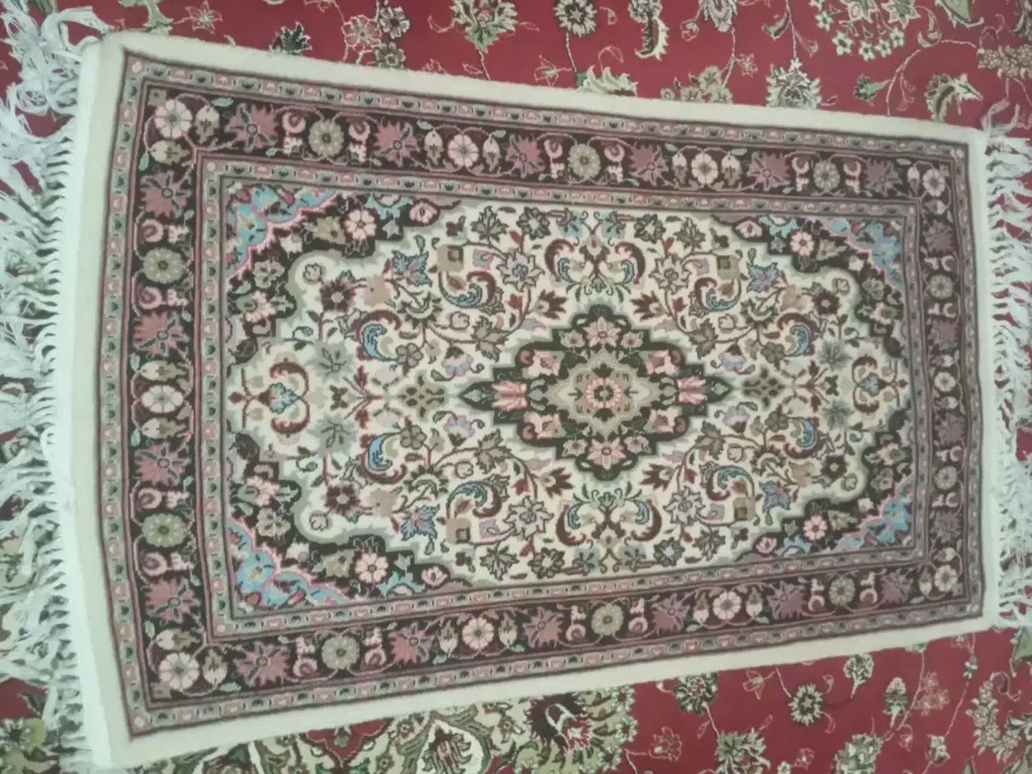 فرش دس بافت ذرع ونیم|فرش|نهاوند, |دیوار