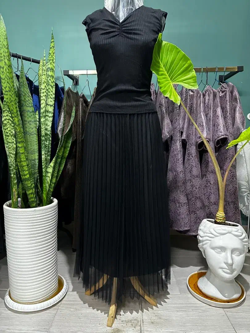 دامن حریر پلیسه پیلیسه|لباس|ری, امین آباد|دیوار