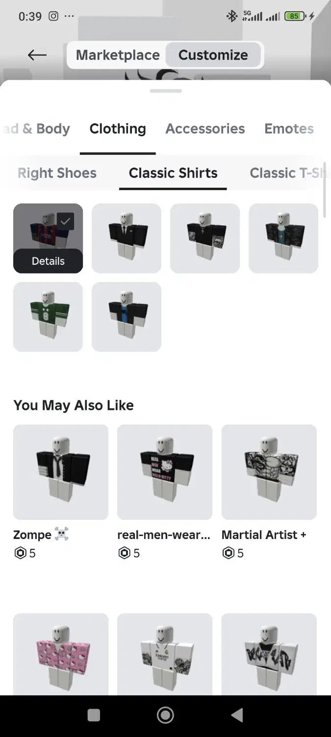 اکانت روبلاکس|کنسول، بازی ویدئویی و آنلاین|پرند, فاز ۵|دیوار