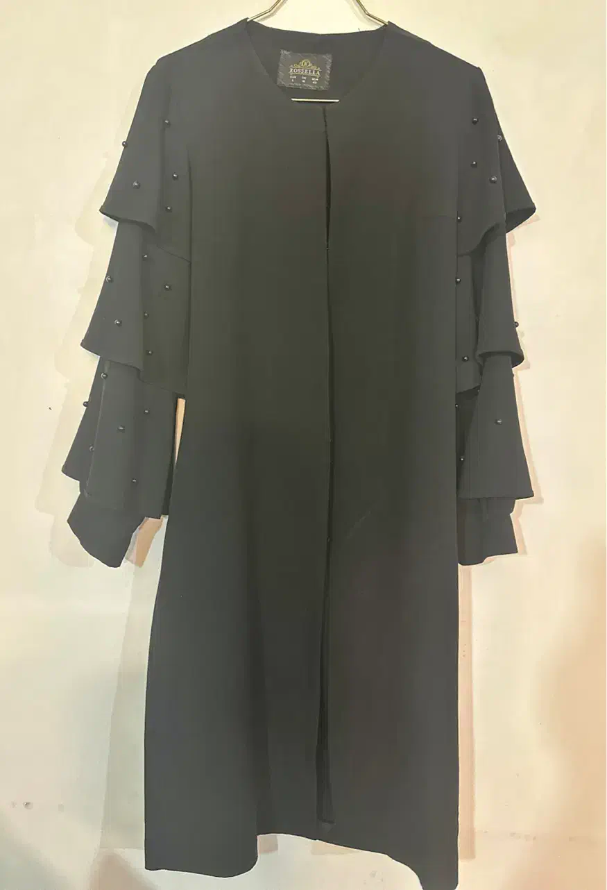 مانتو مشکی کرپ سایز ۴۰|لباس|گرگان, |دیوار