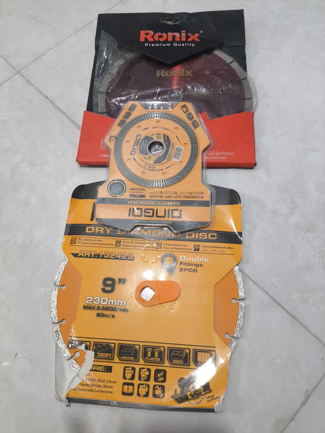 صفحه برش سنگ ۳عدد۲عدد بزرگ ۱عددکوچیک فروش فوری|ابزارآلات|بندرعباس, |دیوار