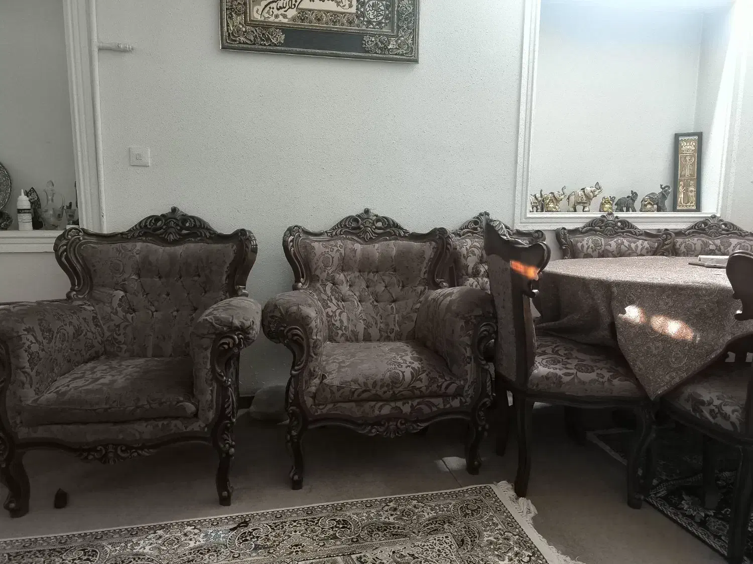 مبل و میز ناهار خوری  سلطنتی|مبلمان خانگی و میز عسلی|شیراز, بازار|دیوار