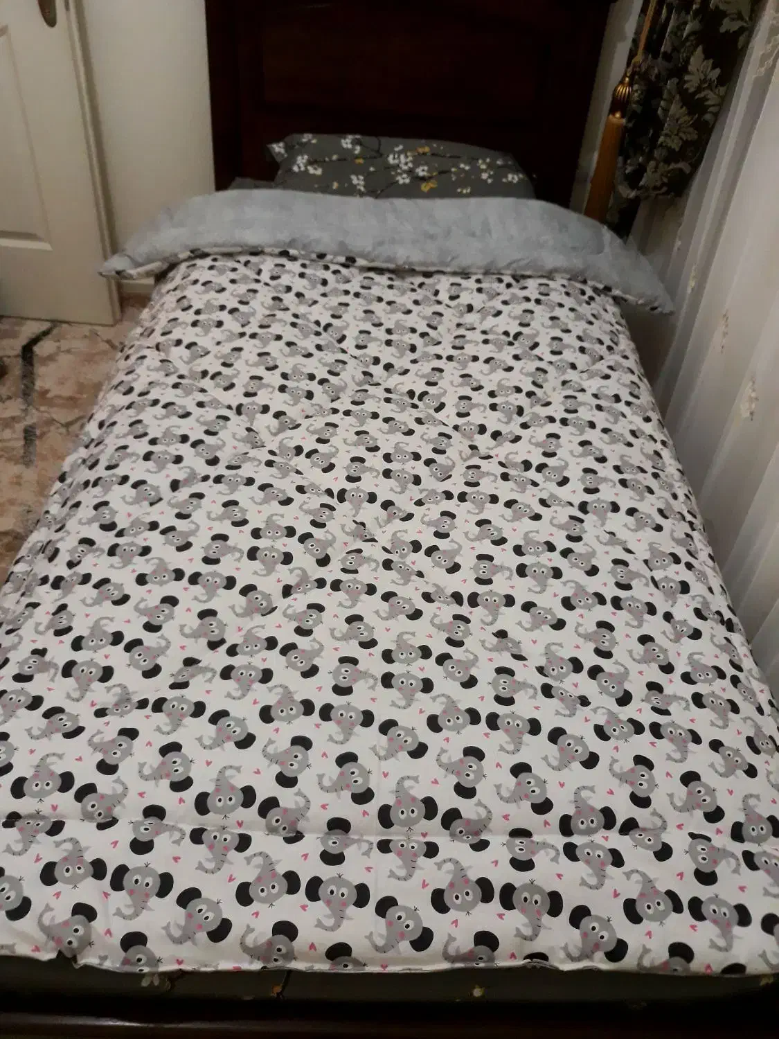 تختخواب باتشک نو آذرچوب اصل باتخفیف ویژه|تخت و سرویس خواب|شبستر, |دیوار