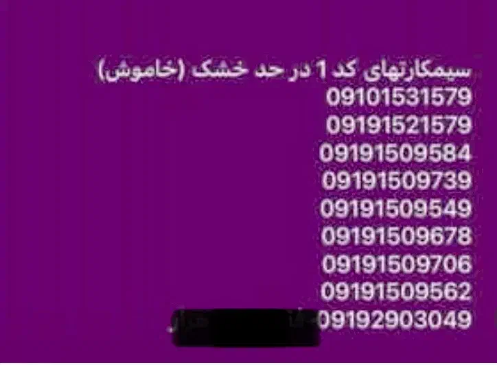 09191521579|سیم‌کارت|قم, باجک یک|دیوار