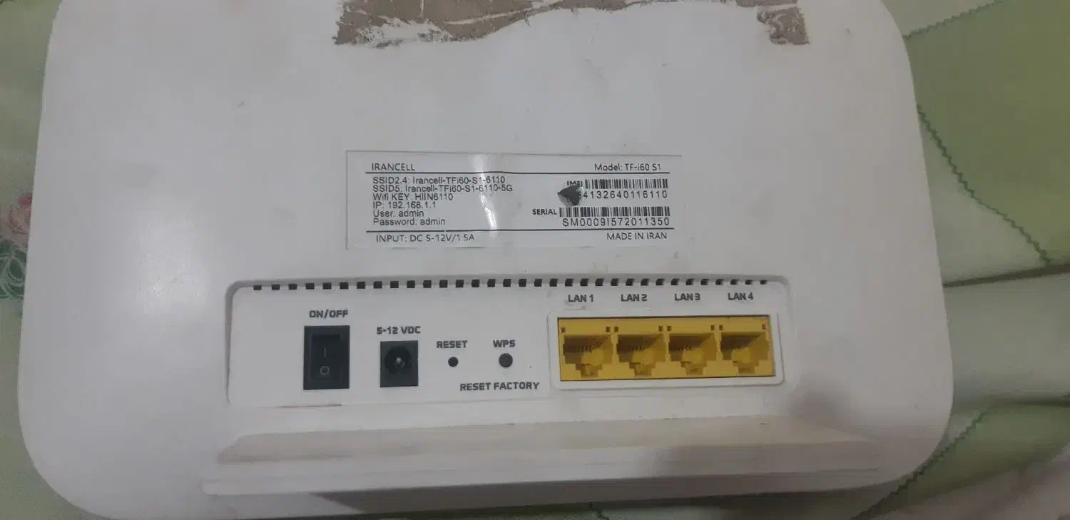 مودم  تی اف ای60|مودم و تجهیزات شبکه|گلبهار, بیزکی|دیوار