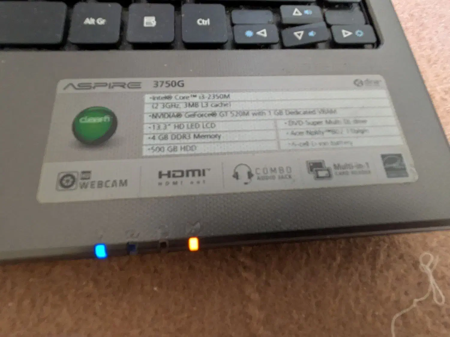 لپ تاپ Acer Aspire 3750G|رایانه همراه|تبریز, |دیوار