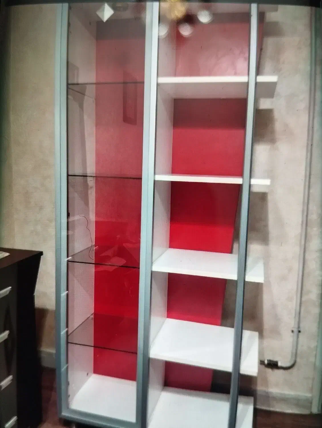 ویترین یا کتابخانه|کتابخانه، شلف، قفسههای دیواری|ورامین, ورامین|دیوار