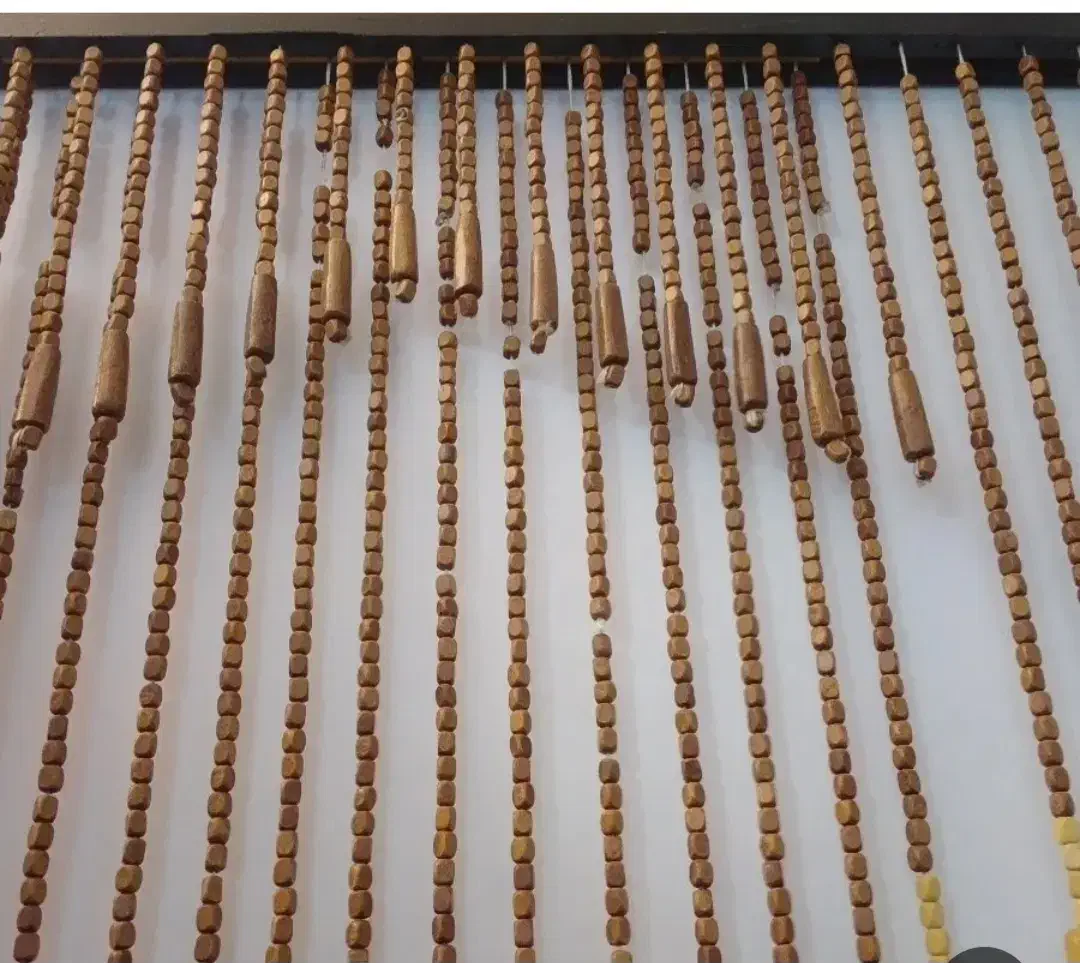 پرده چوبی مهره ای|پرده، رانر، رومیزی|بندر امام خمینی, |دیوار