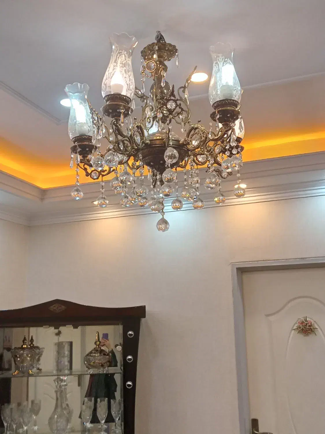 لوستر برنج|لوستر و چراغ آویز|پاکدشت, پاکدشت (مامازند)|دیوار