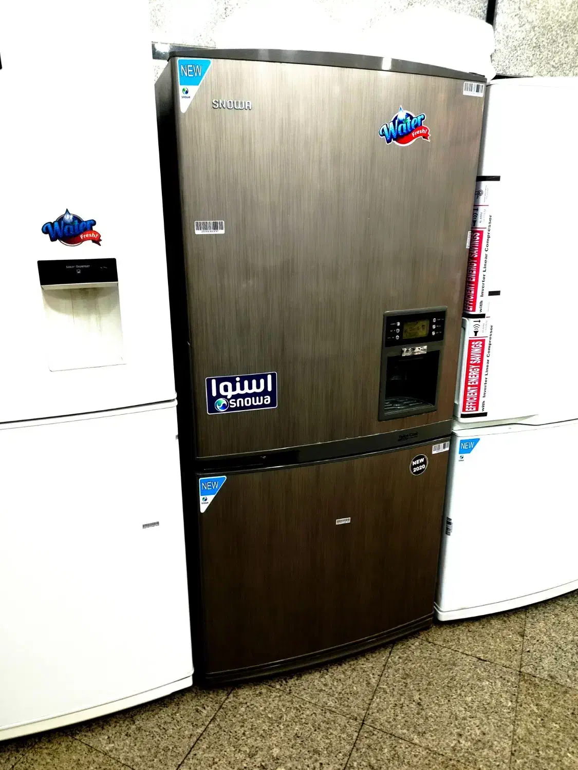 یخچال فریزر طرح ساید اسنوا 30 فوت نقره ایی وسفید|یخچال و فریزر|تهران, افسریه جنوبی|دیوار