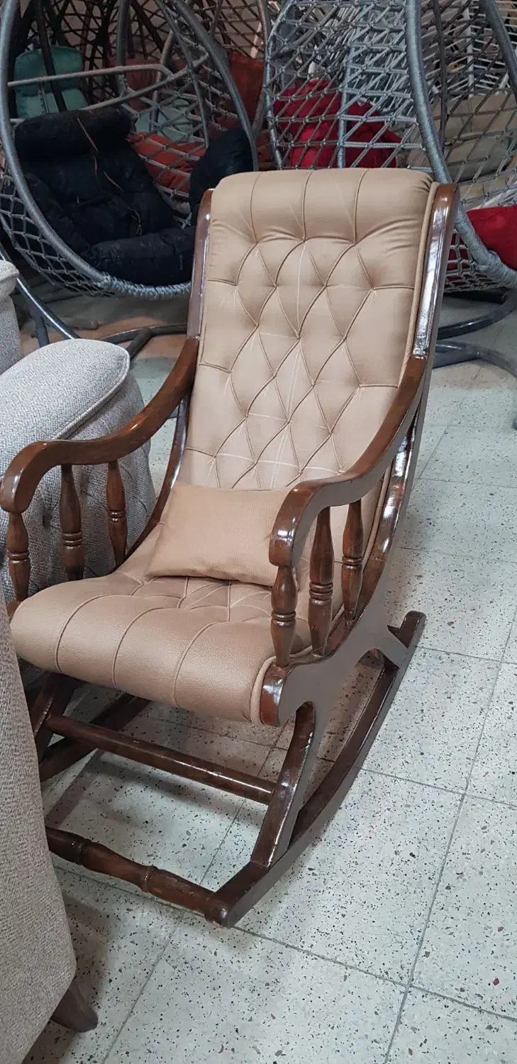 صندلی راک چوبی / مبلی|مبلمان خانگی و میز عسلی|کرمانشاه, |دیوار