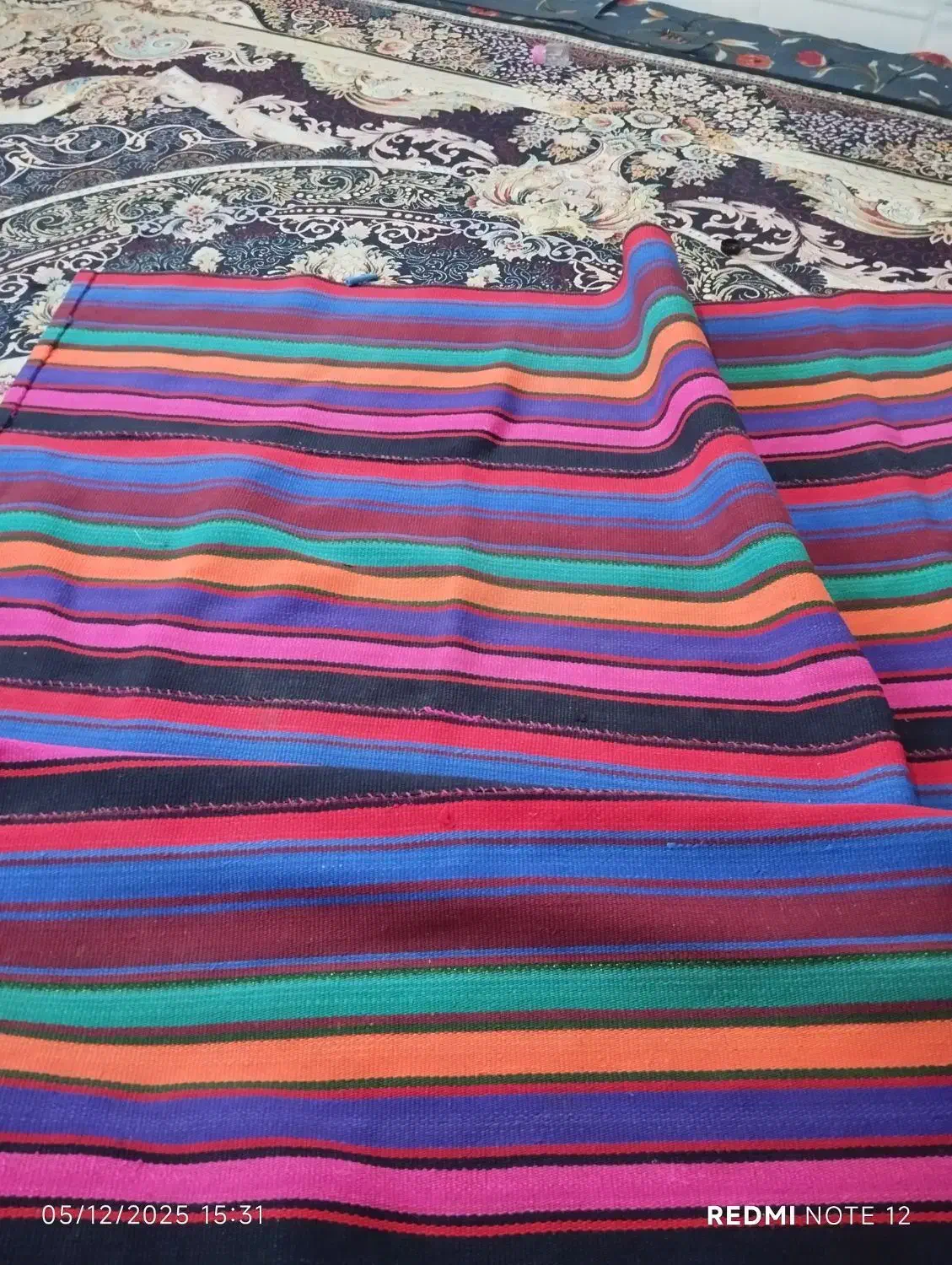 گلیم دست بافت با قدمت ۸۶سال|گلیم، جاجیم، گبه|صباشهر, |دیوار