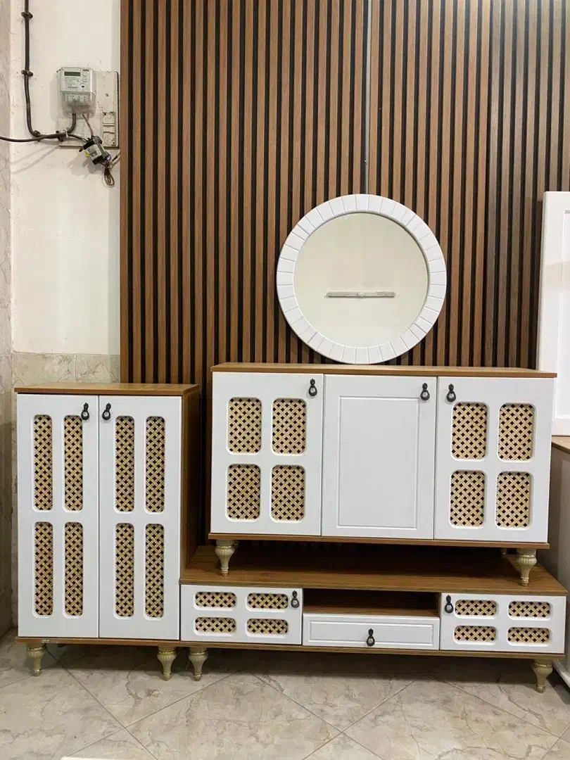 ست حصیری  فروش فوری به علت قیمت قدیم|بوفه، ویترین، کنسول|قزوین, |دیوار