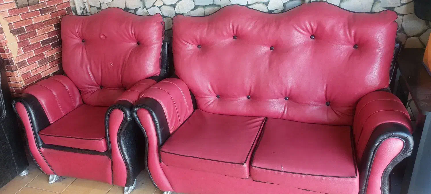 مبلمان چرم|مبلمان خانگی و میز عسلی|کاشان, گبرها|دیوار