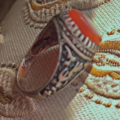 انگشتر قدیمی نقره|کلکسیون اشیاء عتیقه|تبریز, |دیوار