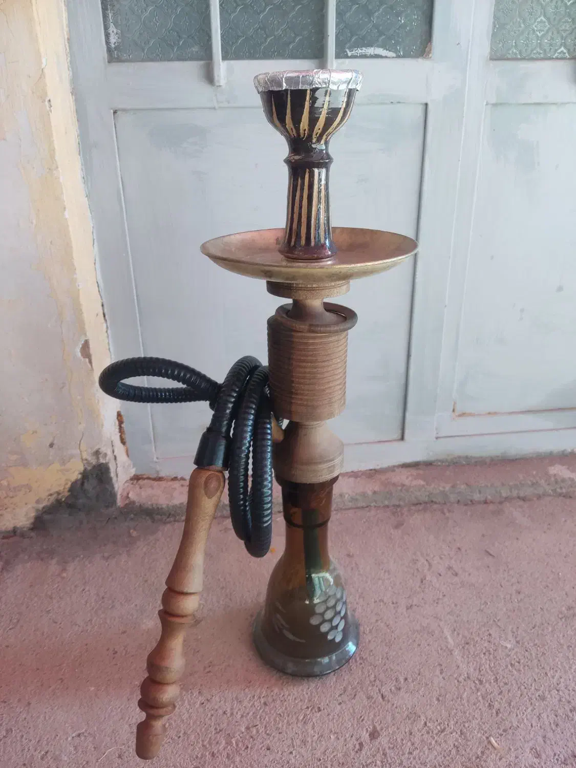 فروش ۲ عدد قلیان قهوه خانه ای دوسیب|کلکسیون و سرگرمی|نوبران, |دیوار