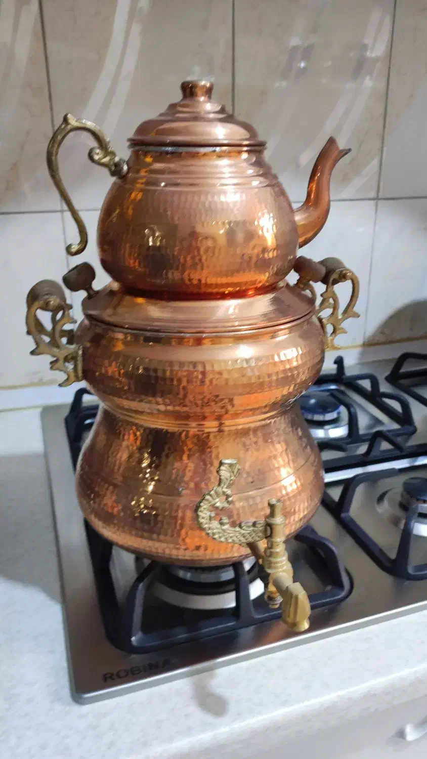 کتری و قوری مسی|قوری، کتری، قهوهساز دستی|پاکدشت, پاکدشت (مامازند)|دیوار