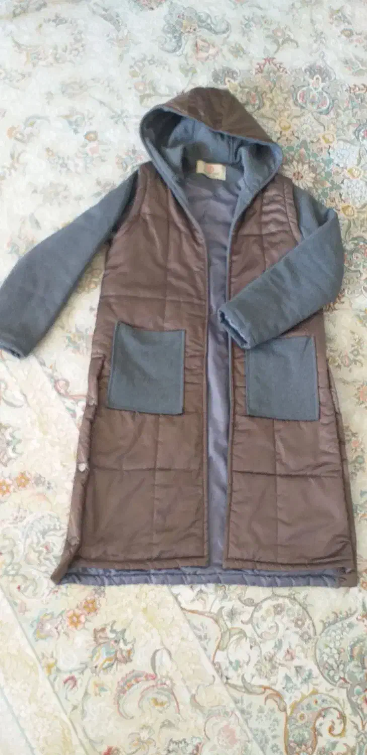 بارانی  کاپشن  کاپشن دخترانه دو رو و هودی|لباس|سیلوانه, |دیوار