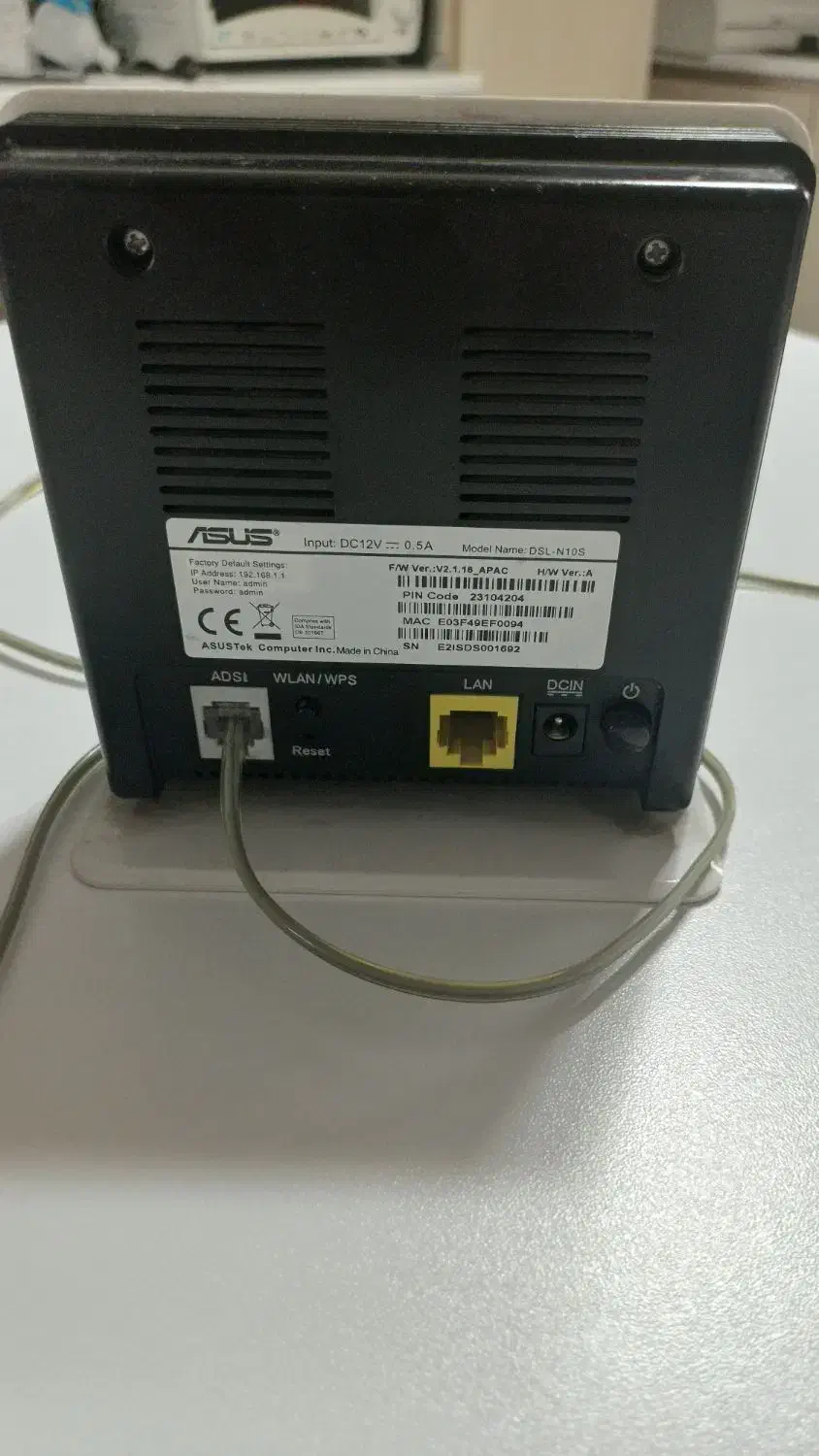 فروش 1عدد مودم ایسوس مدل n10s کاملا سالم و بی نقص|مودم و تجهیزات شبکه|کوچصفهان, |دیوار