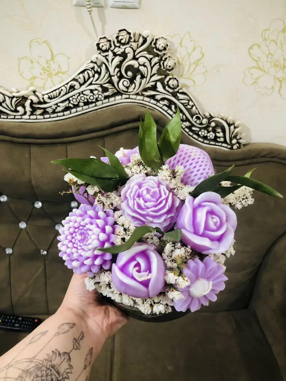 باکس گل شمع|صنایع دستی و سایر لوازم تزئینی|قم, دروازه ری|دیوار