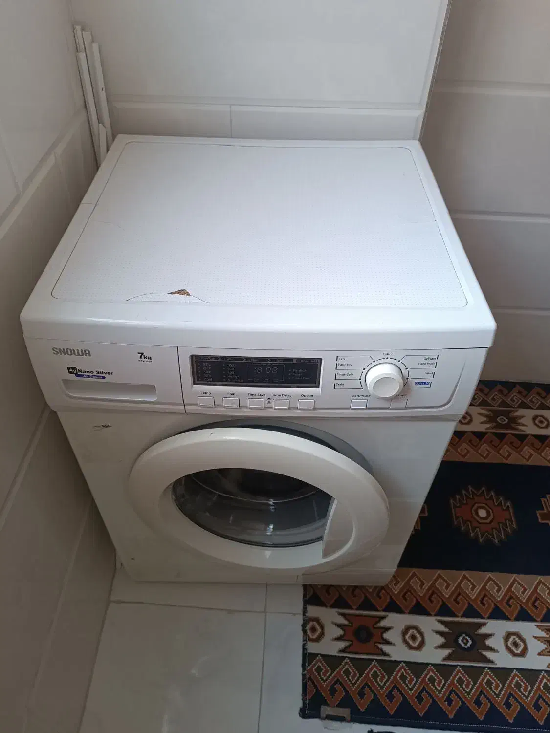 ماشین لباسشویی ۷کیلویی اسنوا|ماشین لباسشویی و خشک‌کن لباس|قم, علی آباد سعدگان|دیوار