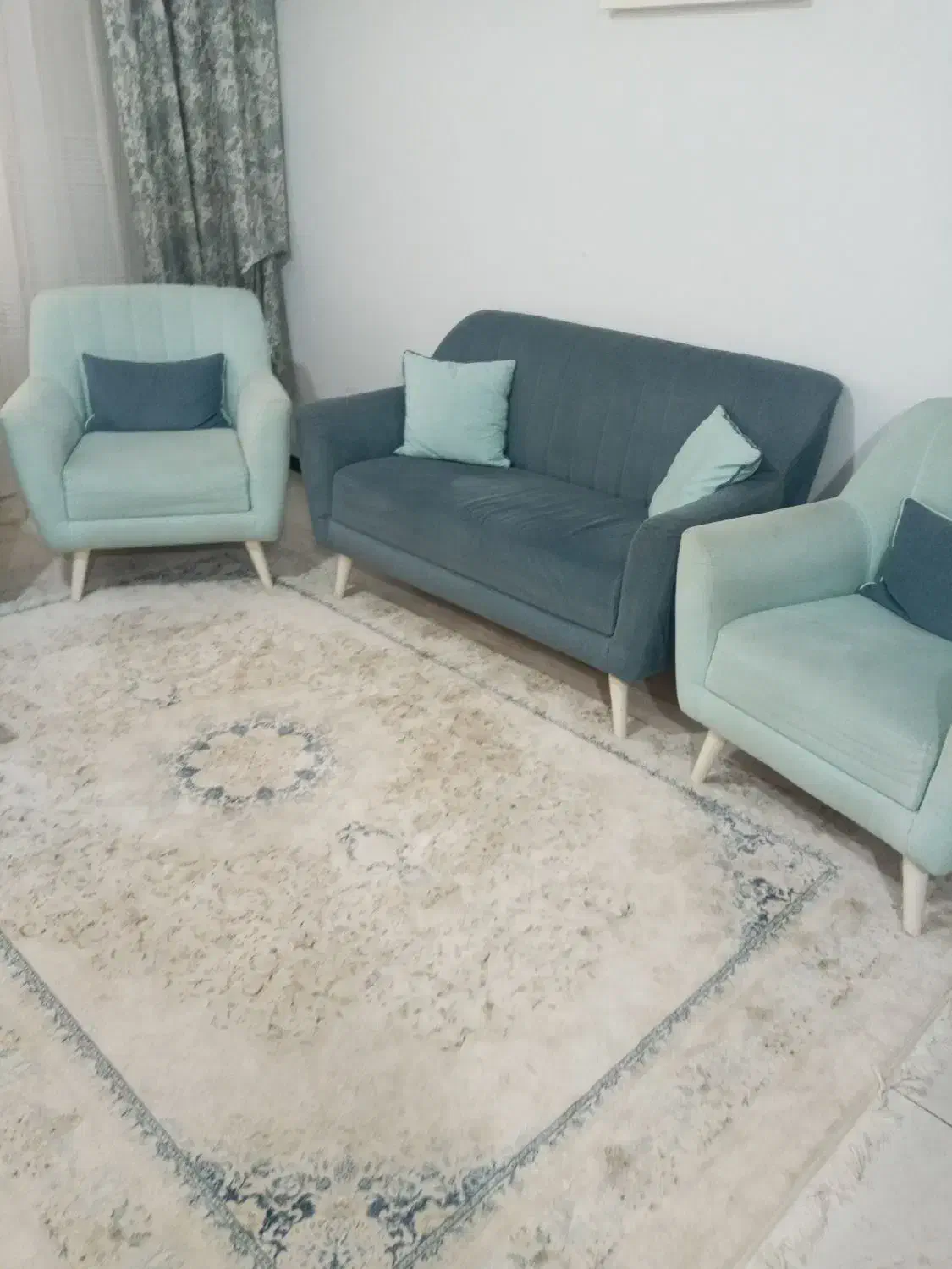 مبل ۷ نفره|مبلمان خانگی و میز عسلی|پرند, فاز ۴|دیوار