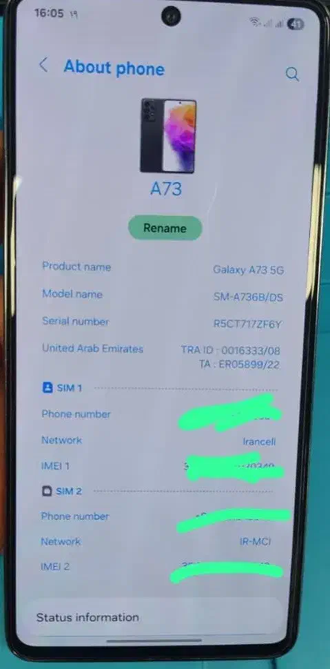 Galaxy A73 5G 128G 8G|موبایل|تهران, عباس‌آباد|دیوار