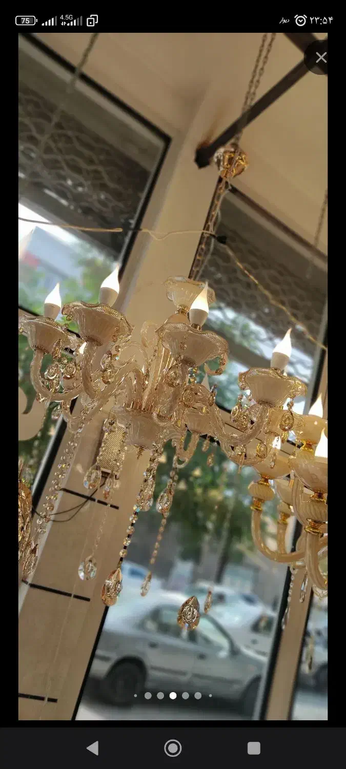 لوستر های کریستالی شاخه ای تمام وارداتی زیر قیمت|لوستر و چراغ آویز|اهر, |دیوار