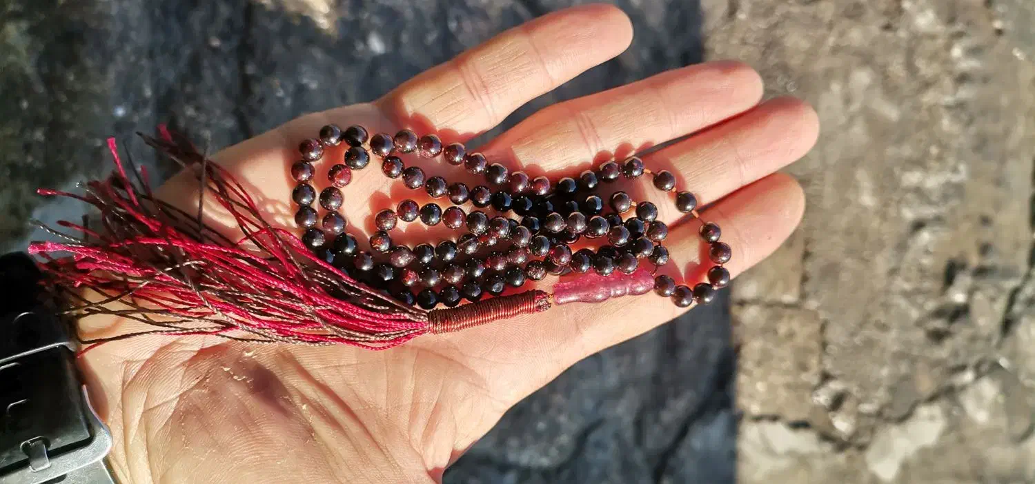 تسبیح سنگ یاقوت سیلان|جواهرات|کوهدشت, |دیوار