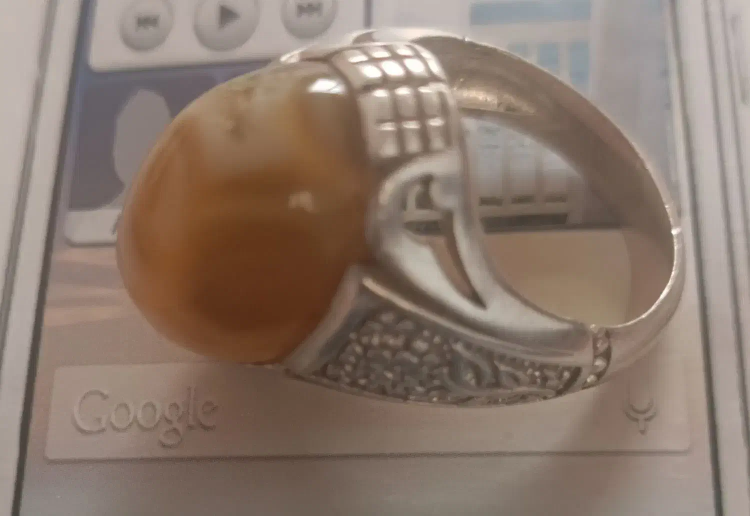 انگشتر عقیق سه پوست|جواهرات|تبریز, |دیوار