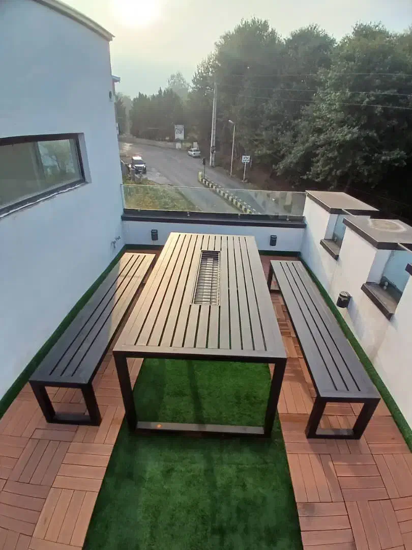 میز  آتشدان با نیمکت|صندلی و نیمکت|نوشهر, |دیوار