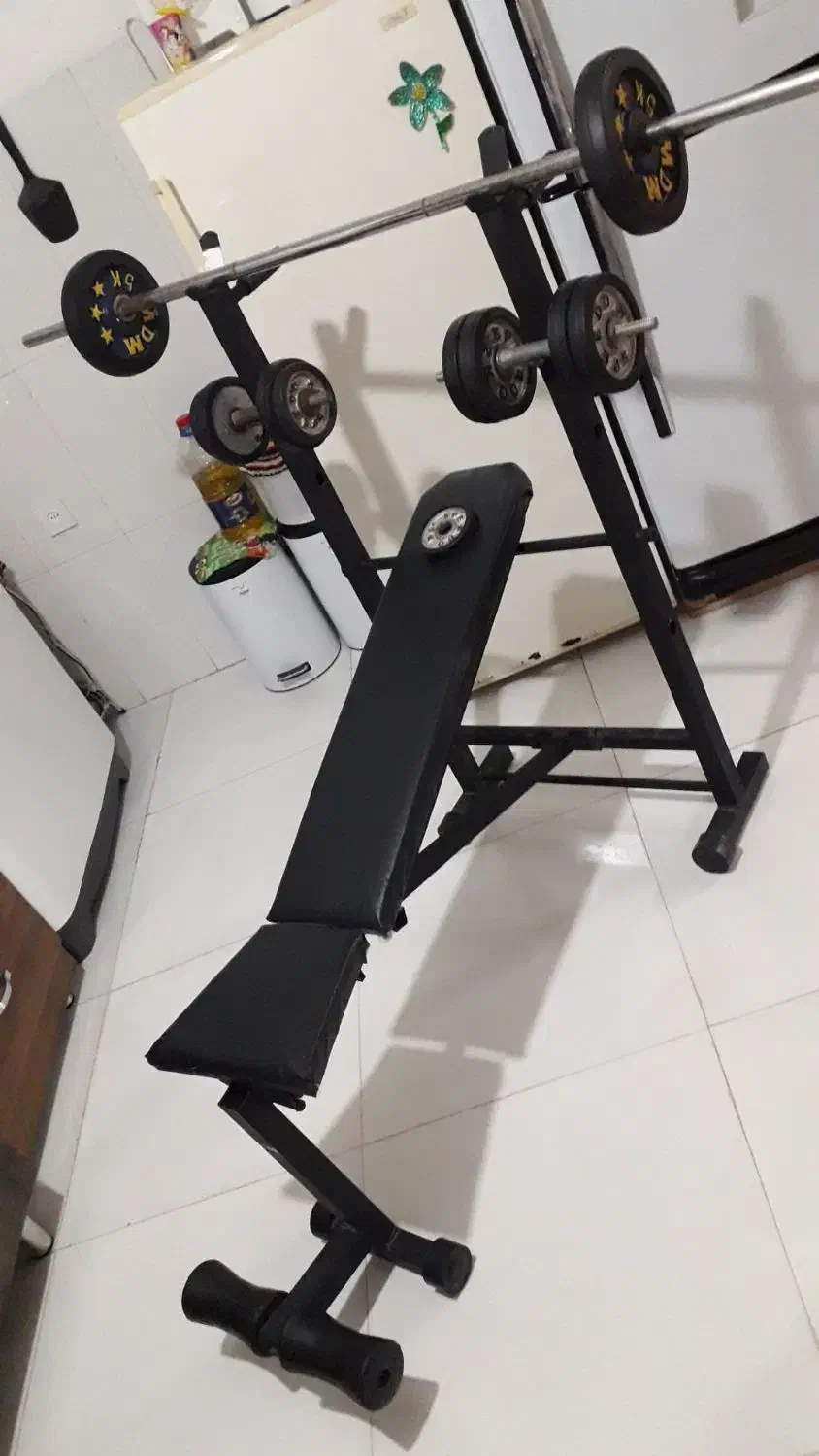 بدنسازی دمبل هالتر میز چند کاره و..|تجهیزات ورزشی|بجنورد, |دیوار