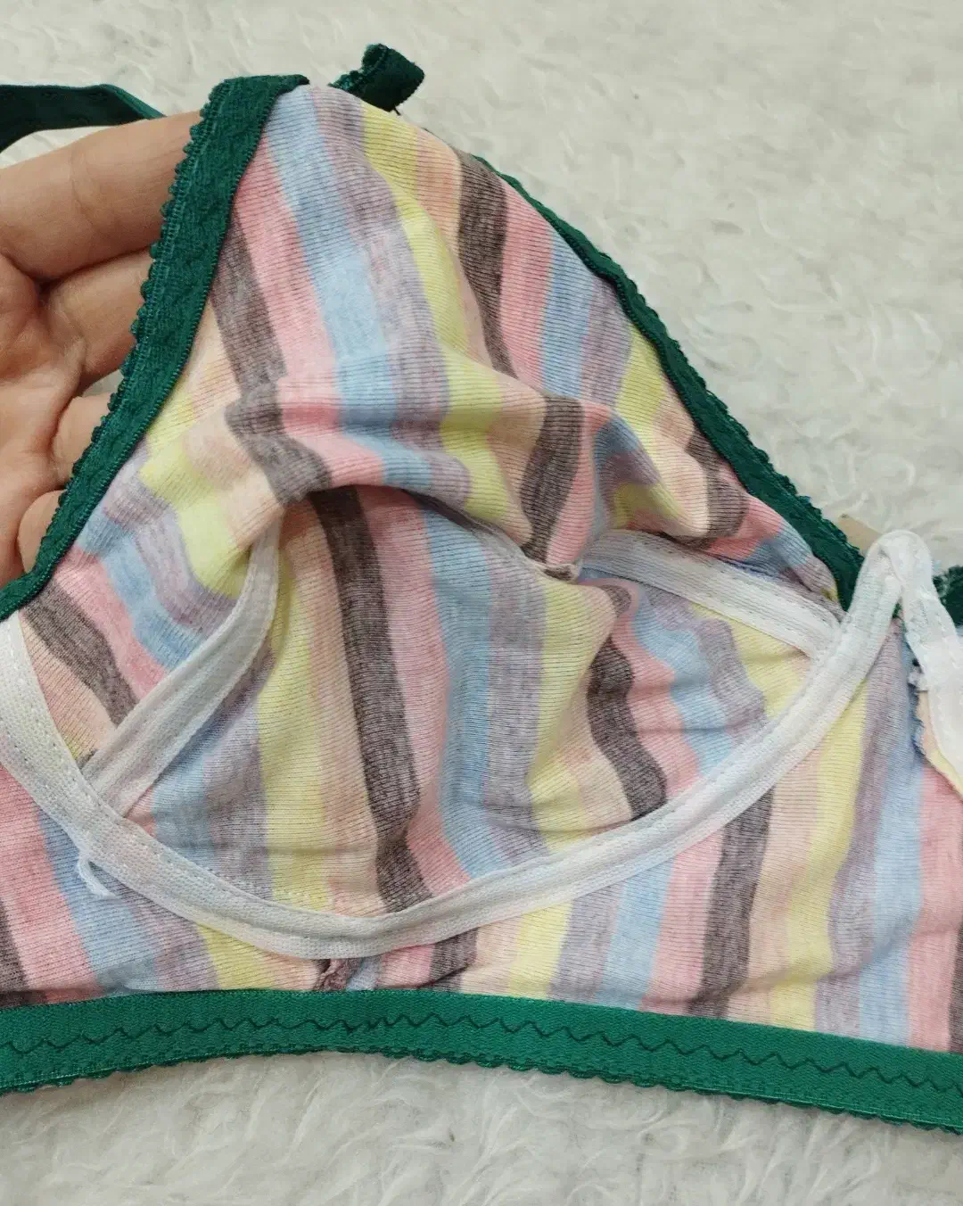 سوتین رنگین کمانی دولایه نخی|لباس|بندر گناوه, |دیوار