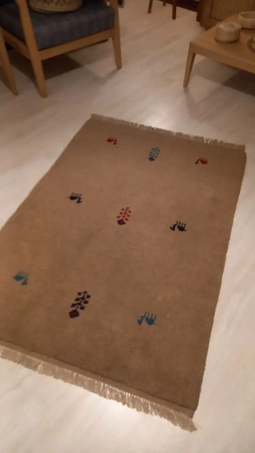 قالیچه گبه دستبافت  یک در۱/۵ نونو|گلیم، جاجیم، گبه|پردیس, فاز ۳|دیوار