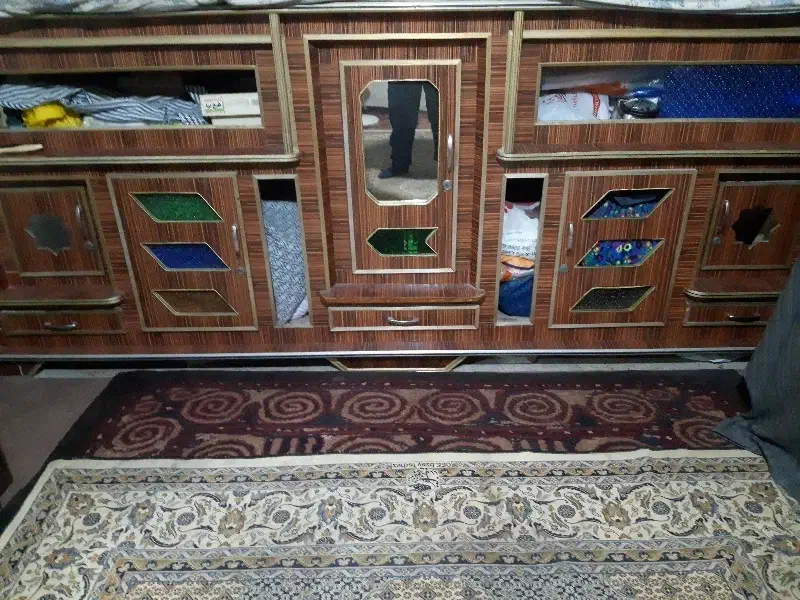 کمد بوفی حالت کمد ترکمنی|تخت و سرویس خواب|گنبد کاووس, |دیوار