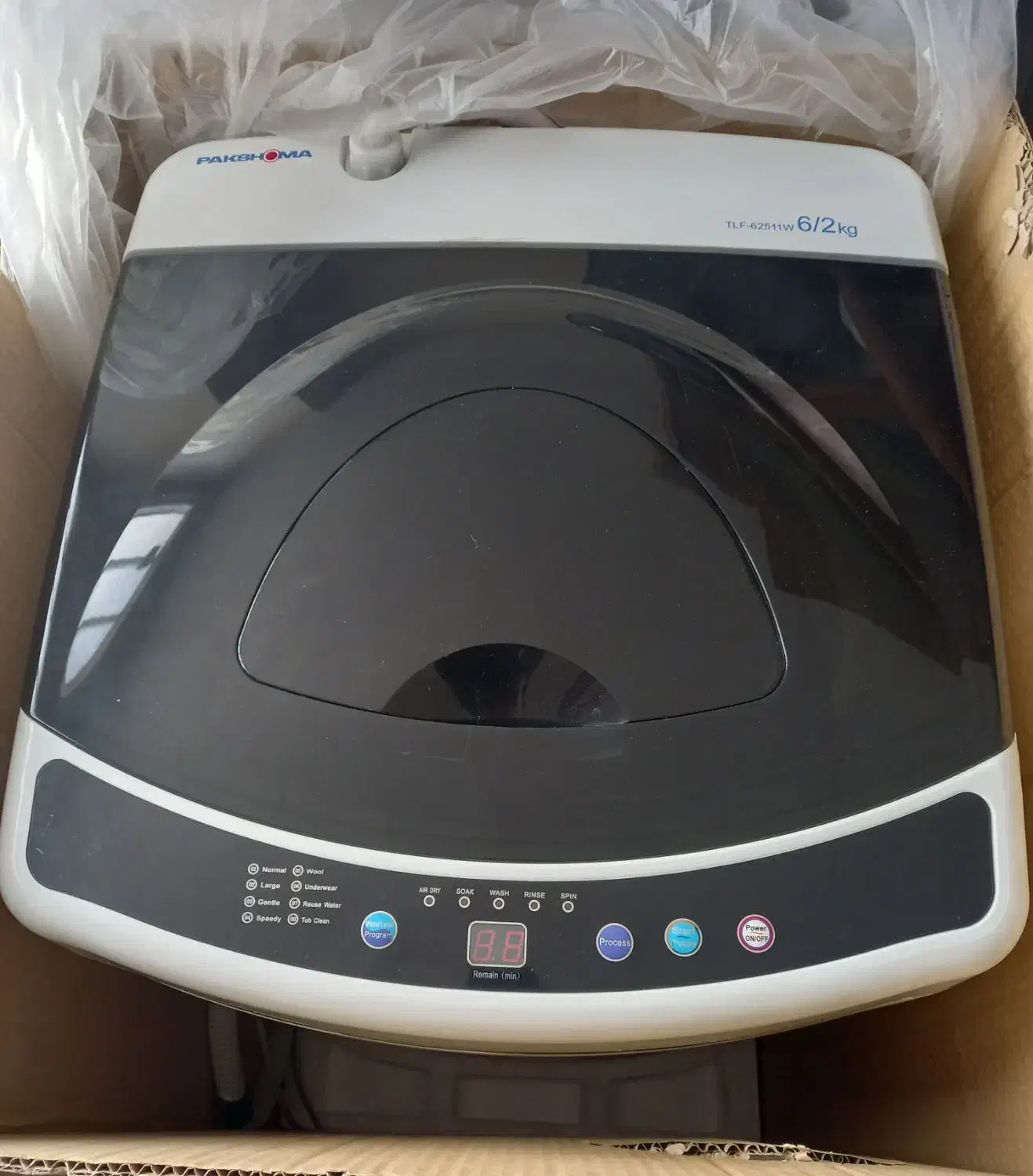 ماشین لباسشویی پاکشوما 6 کیلو درب بالا|ماشین لباسشویی و خشککن لباس|شاهینشهر, حافظ جنوبی|دیوار