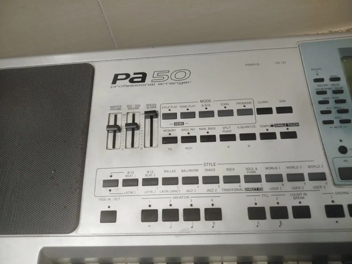 ارگ korg pa50 تبدیل شده pa80|پیانو، کیبورد، آکاردئون|محلات, |دیوار