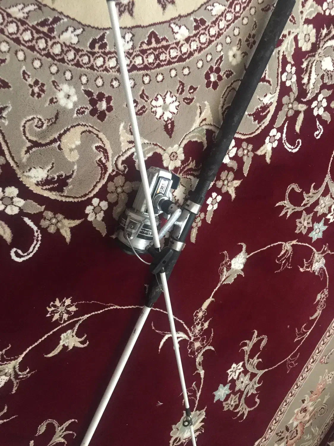 لنسر ماهیگیری دوتیکه توپرسه متری باچرخ ژاپنی|ماهیگیری|کرمانشاه, |دیوار