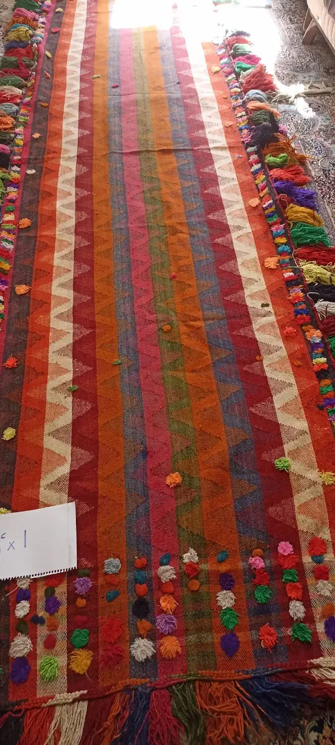 جاجیم دست بافت شیراز|گلیم، جاجیم، گبه|ری, دولتآباد|دیوار