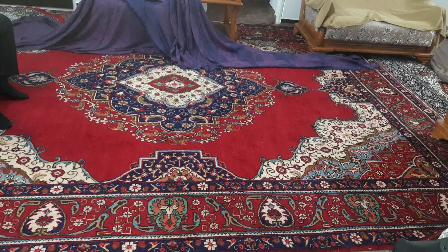 فرش دستباف ۱۲ متری مشهد|فرش|پاکدشت, پاکدشت (مامازند)|دیوار